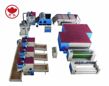 WJM-3 Glue Free Wadding Production Line(Electricity Heating) With Bedding Line
