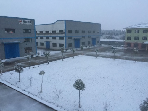 The First Snow  In   Wuxi Tian Yuan Computer Quilting Machine Co.,Ltd ,2016
